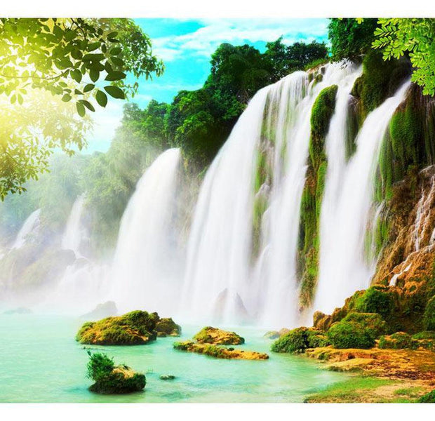 Landscape Wallpaper Wall Mural - The Beauty Of Nature: Waterfall