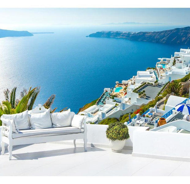 Landscape Wallpaper Wall Mural - View On Santorini