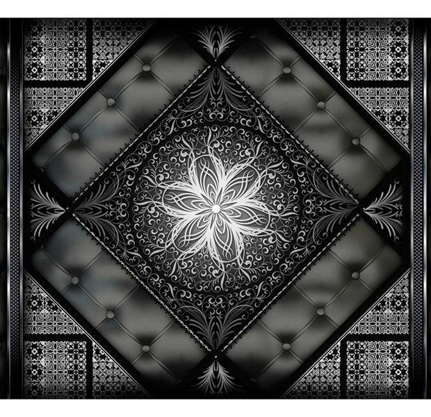Mandala Wallpaper Wall Mural - Black Mosaic