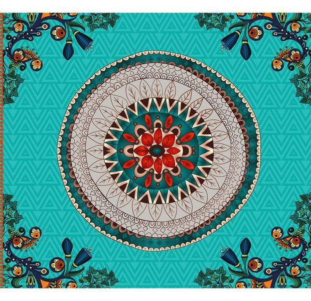 Mandala Wallpaper Wall Mural - Folk Inspiration
