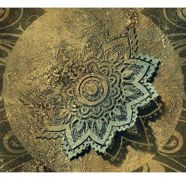 Mandala Wallpaper Wall Mural - Golden Treasure