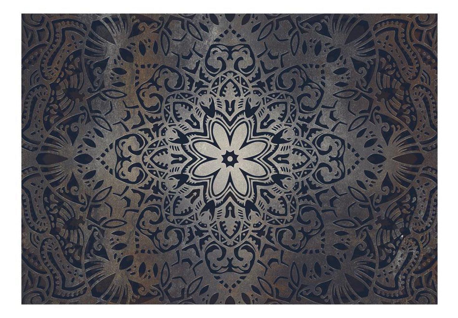 Mandala Wallpaper Wall Mural - Iron Flower