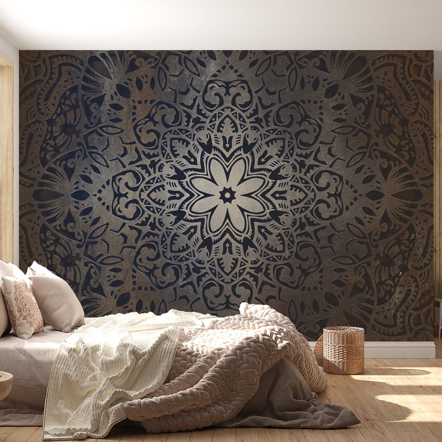 Mandala Wallpaper Wall Mural - Iron Flower