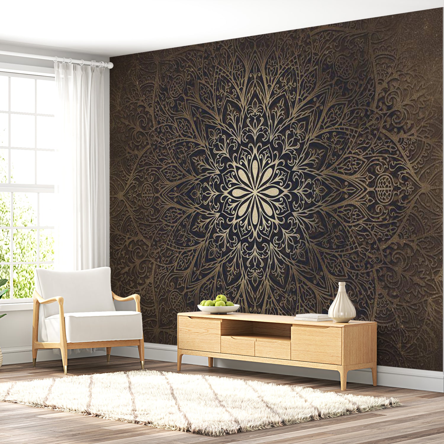 Mandala Wallpaper Wall Mural - Sacred Design
