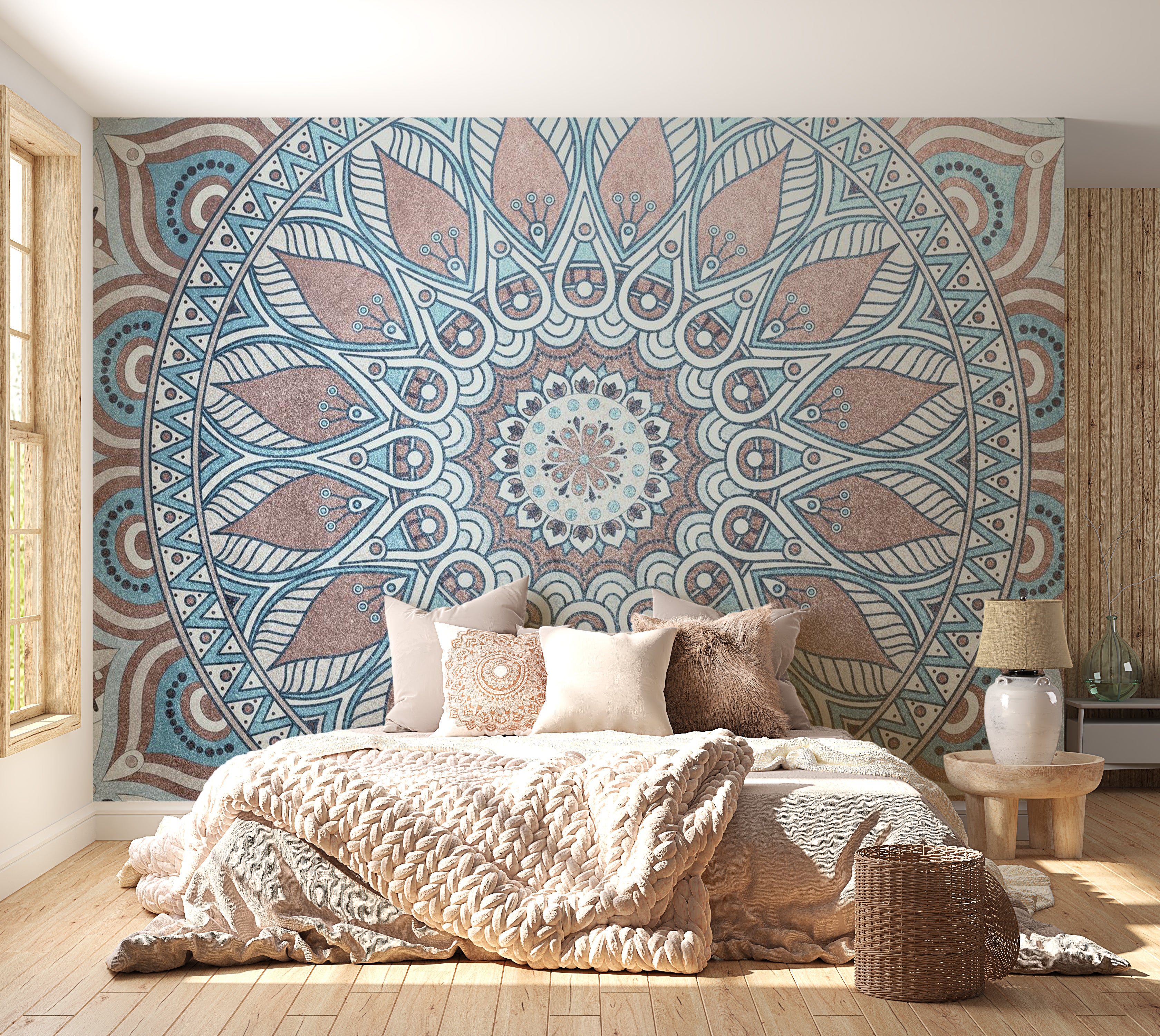 Mandala Wallpaper Wall Mural - Oriental Circle