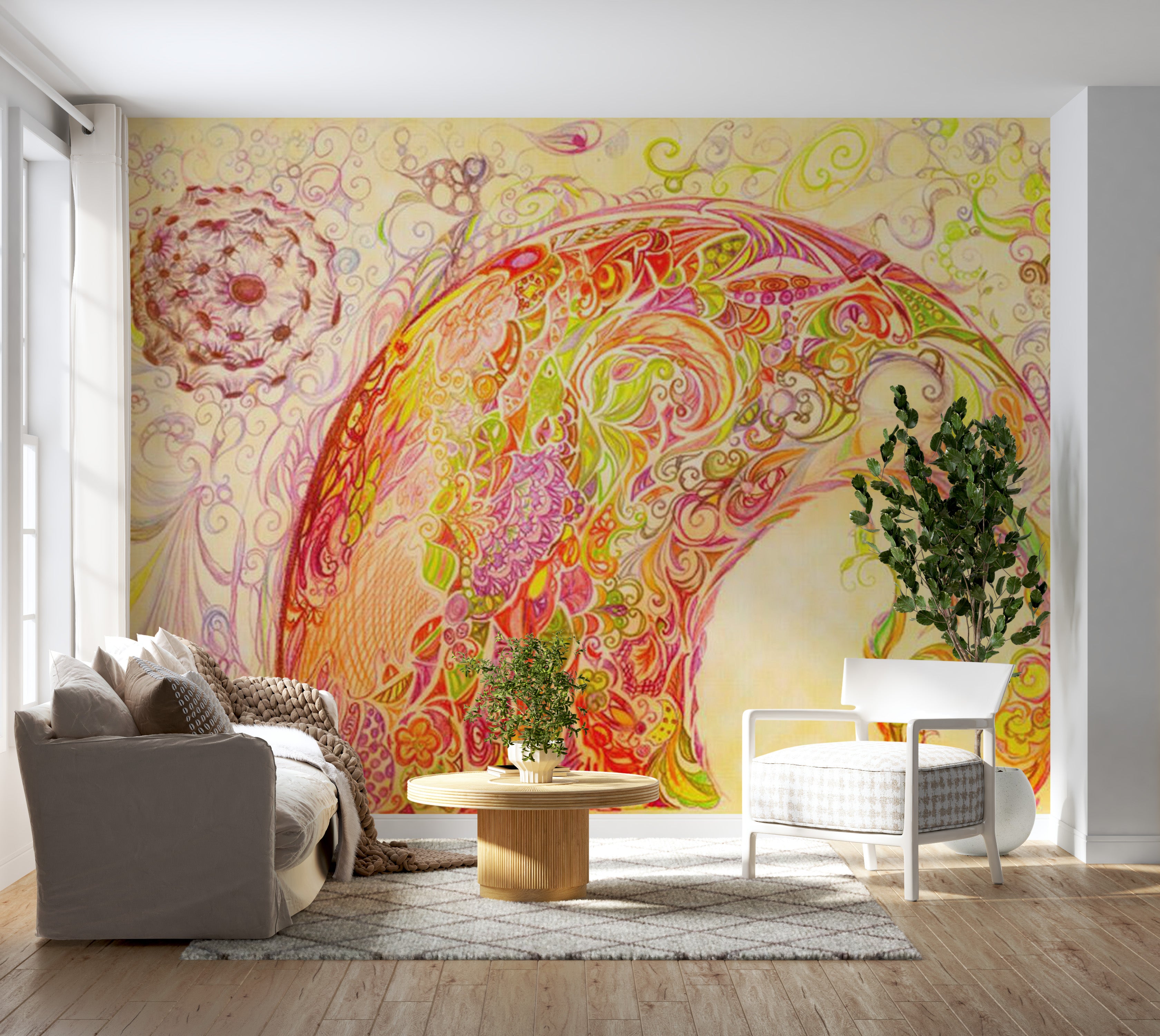 Mandala Wallpaper Wall Mural - Oriental Design