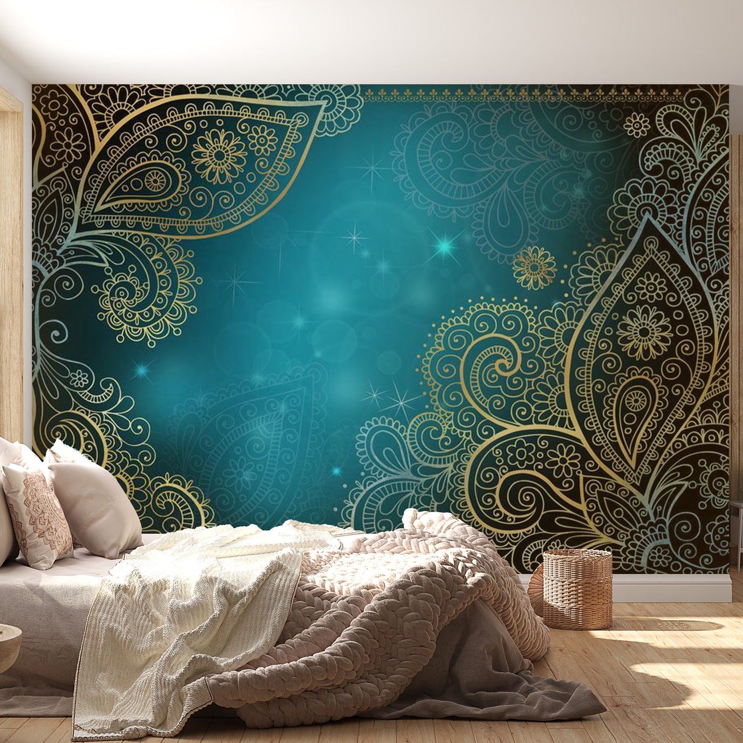 Mandala Wallpaper Wall Mural - Oriental Wings