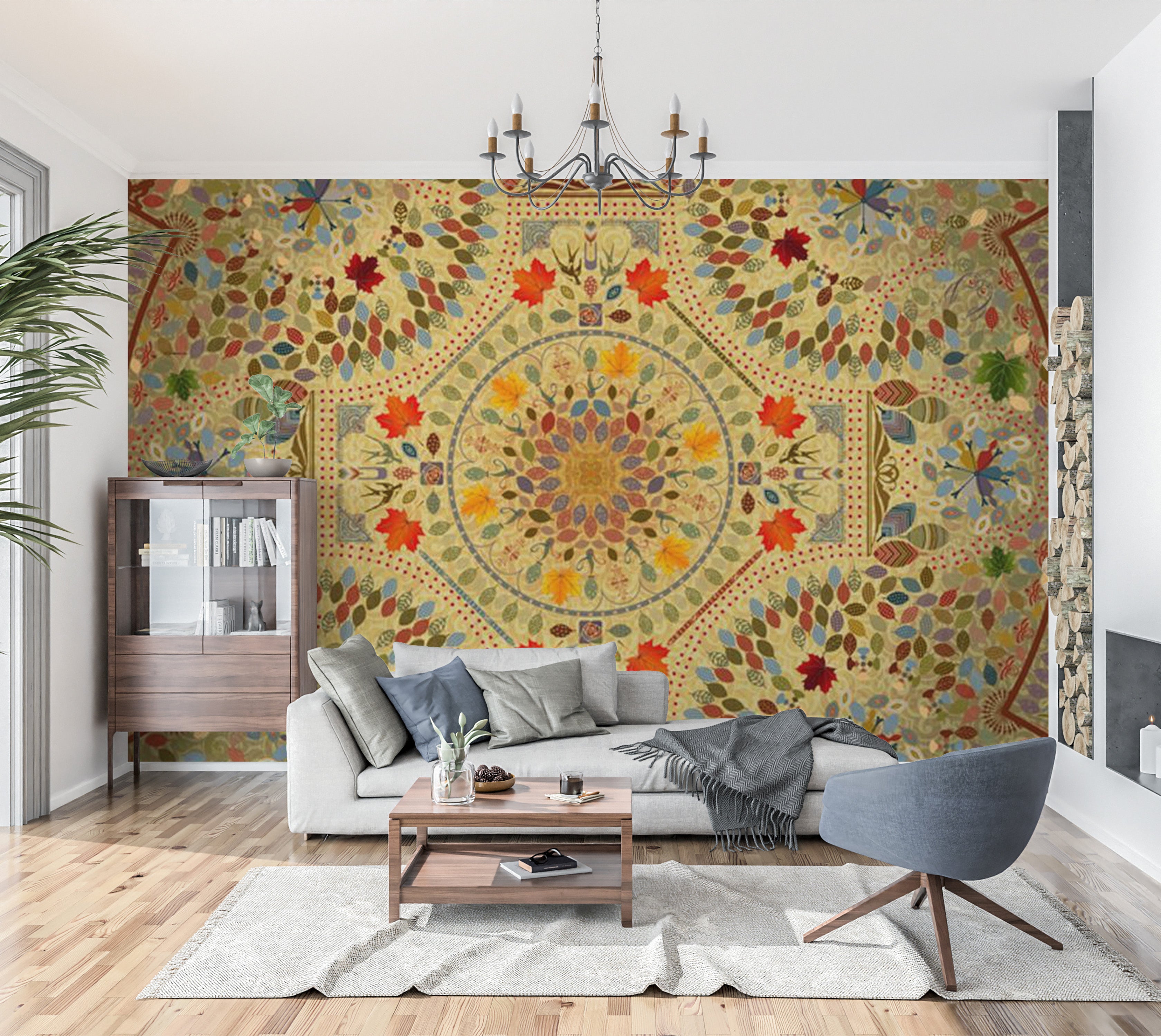 Mandala Wallpaper Wall Mural - Royal Design