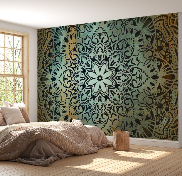 Mandala Wallpaper Wall Mural - Spiritual Flower