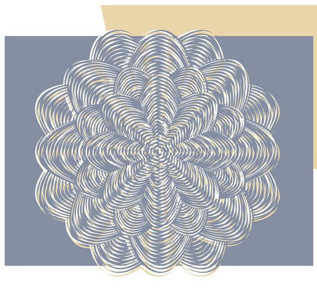 Mandala Wallpaper Wall Mural - White Ornament