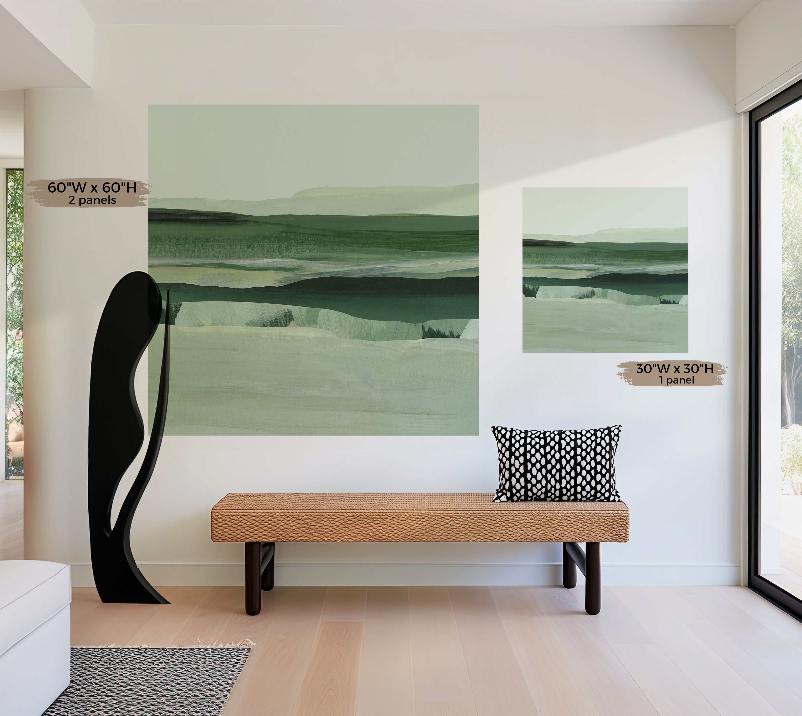 Premium Wallpaper Wall Mural - Meadow Acrylic Landscape