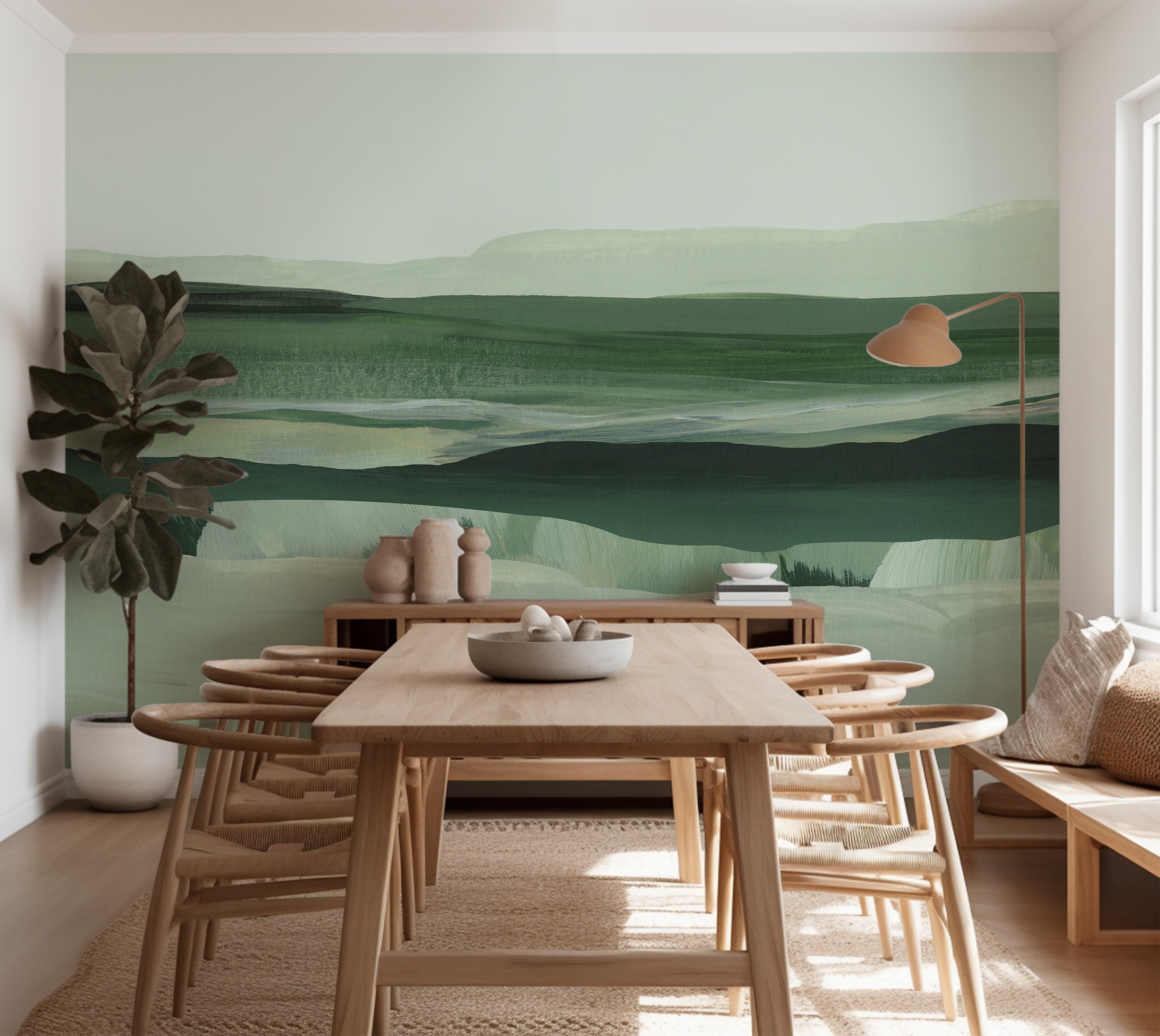 Premium Wallpaper Wall Mural - Meadow Acrylic Landscape