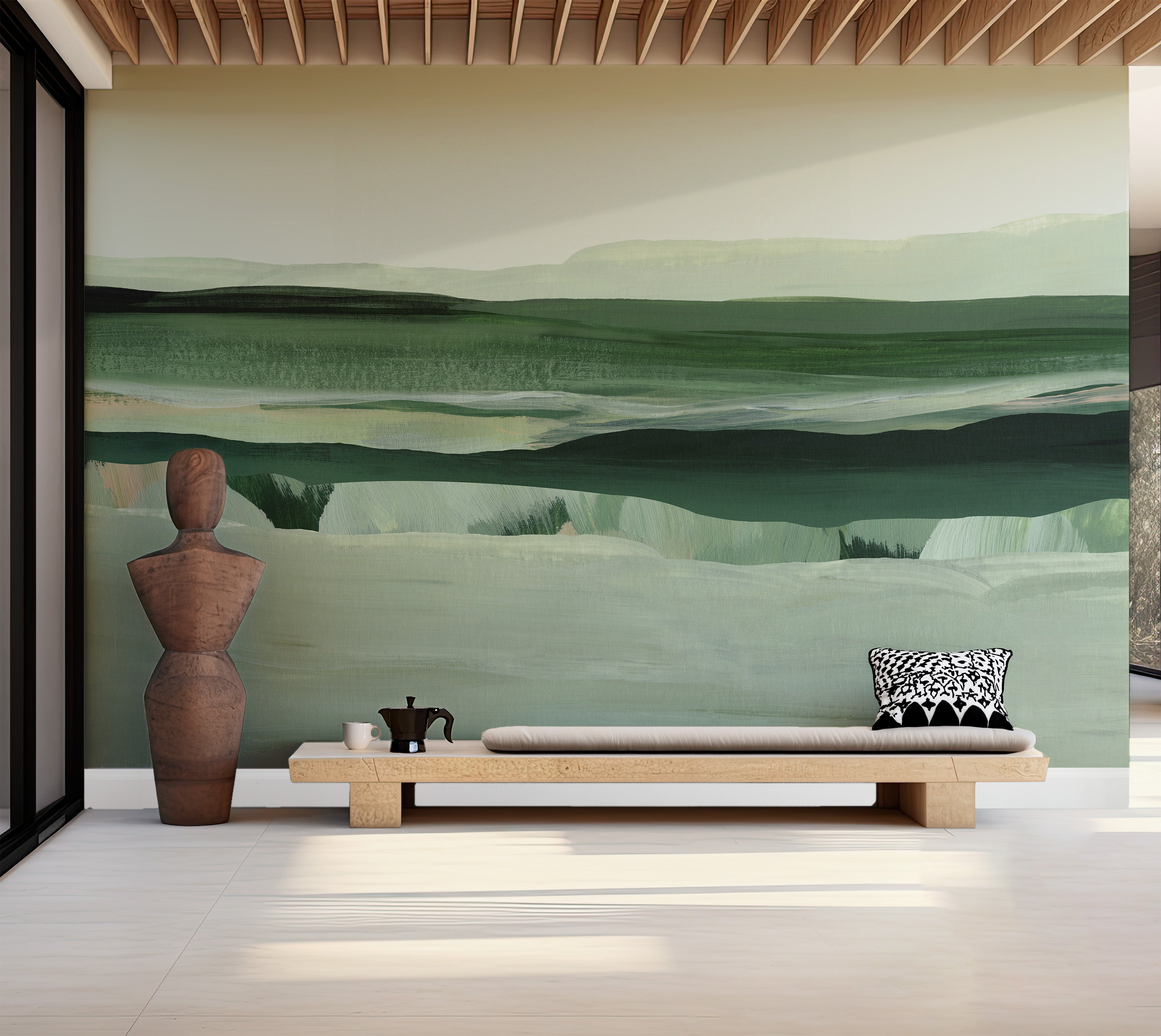 Premium Wallpaper Wall Mural - Meadow Acrylic Landscape