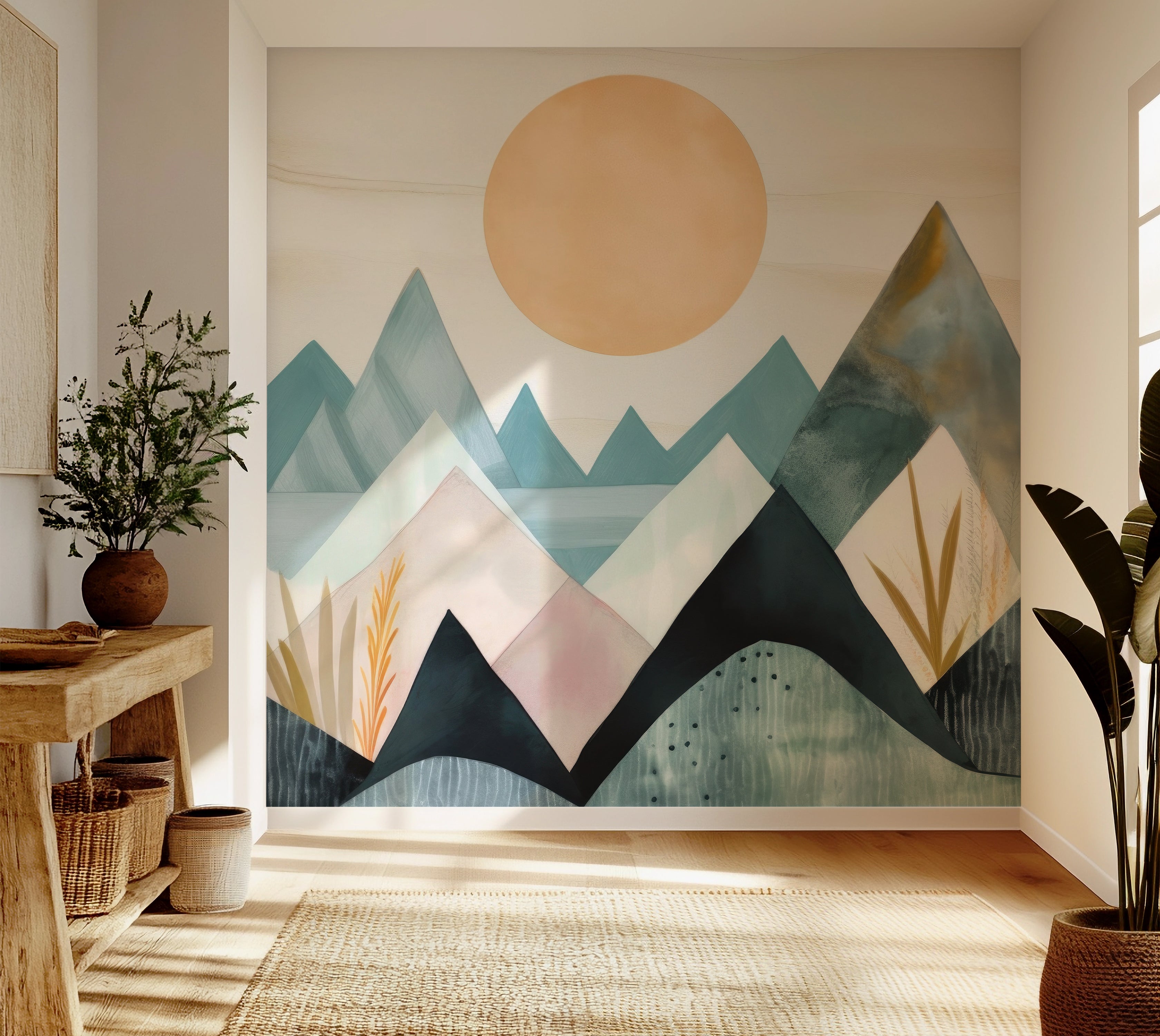 Premium Wallpaper Wall Mural - Blue Mountains