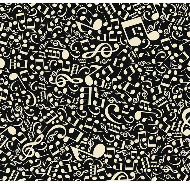 Music Wallpaper Wall Mural - Abstract Music Notes