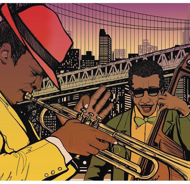 Music Wallpaper Wall Mural - Jazz In The Evening