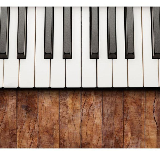 Music Wallpaper Wall Mural - Piano & Mahogany