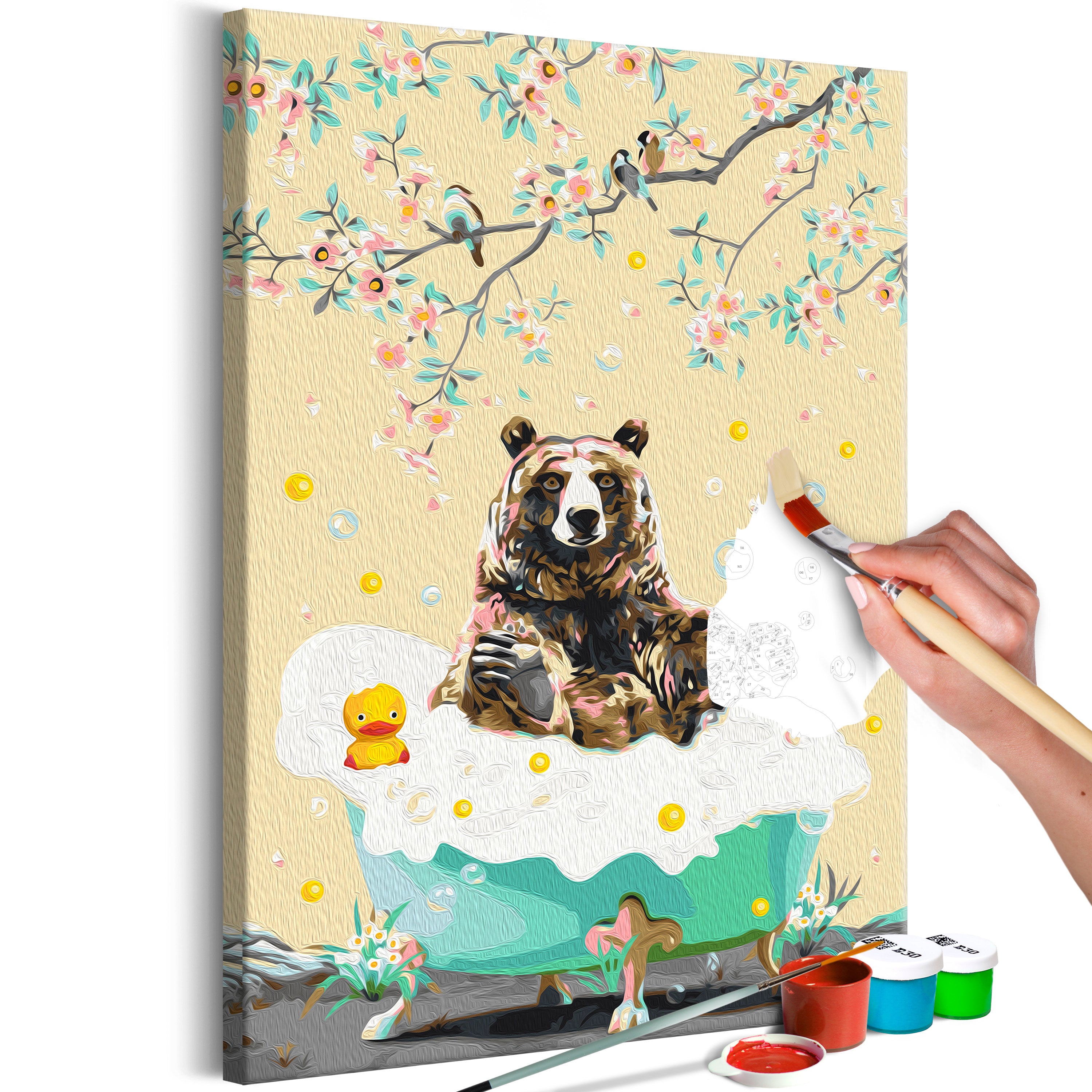 Paint By Numbers Kit - Bathing Bear