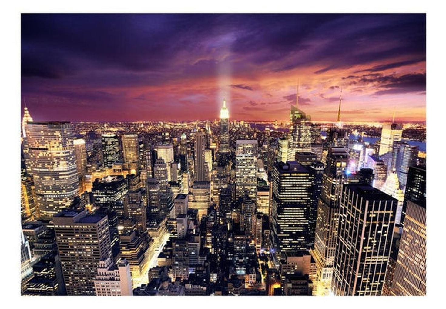 New York Wallpaper Wall Mural - Evening In New York City