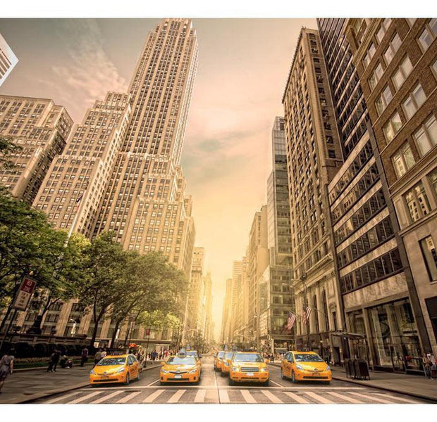 New York Wallpaper Wall Mural - In The Shadow Of Skyscrapers