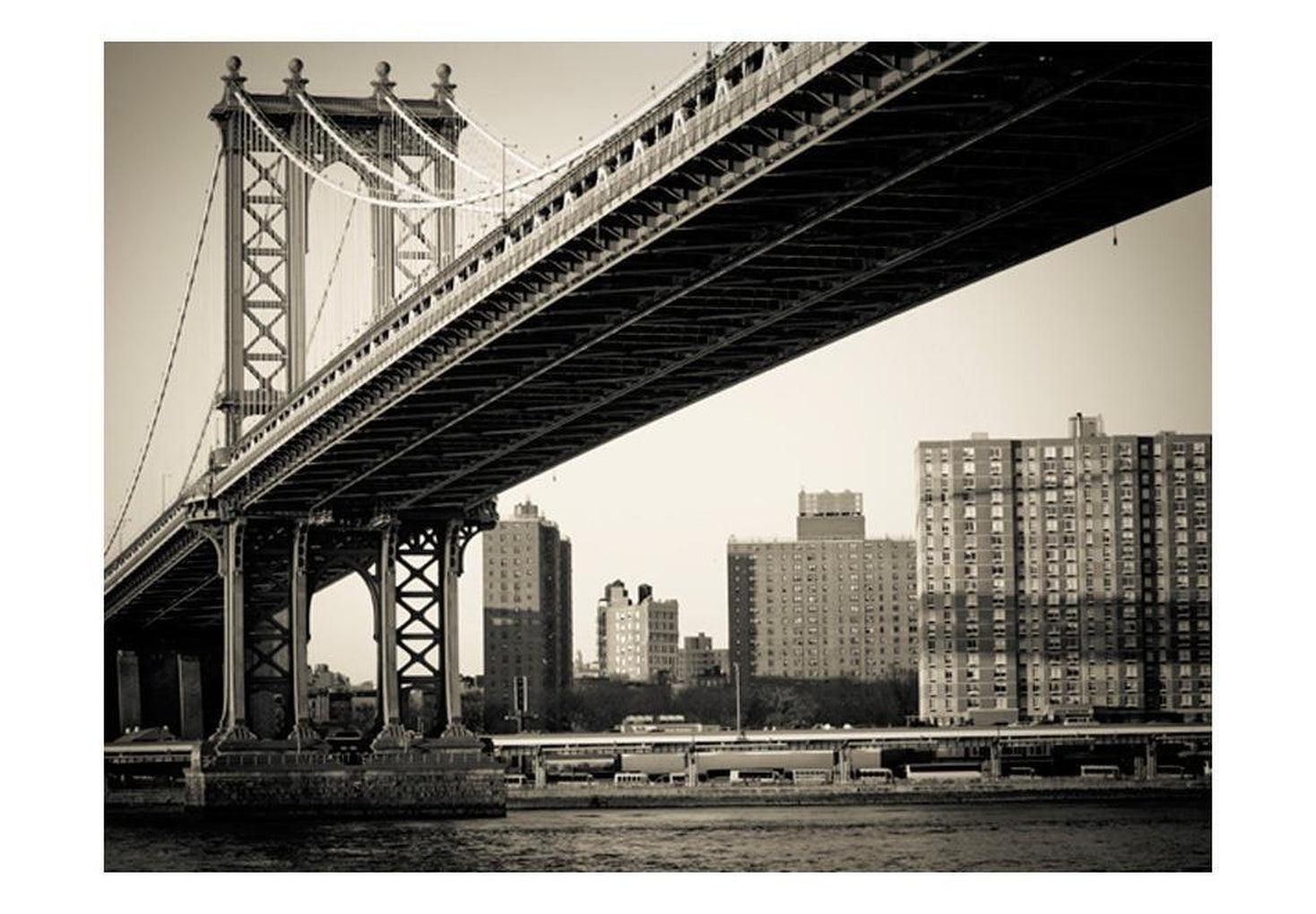 New York Wallpaper Wall Mural - Manhattan Bridge, New York