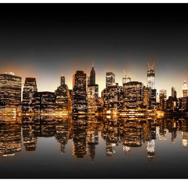 New York Wallpaper Wall Mural - New York And Gold