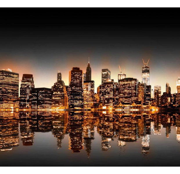 New York Wallpaper Wall Mural - NYC In A Evening Glow