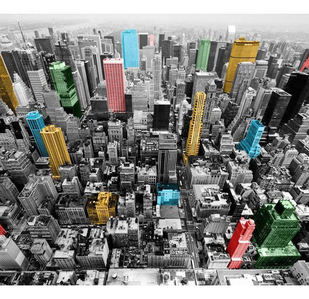 New York Wallpaper Wall Mural - NYC Kaleidoscope