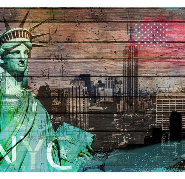 New York Wallpaper Wall Mural - Nyc Symbols