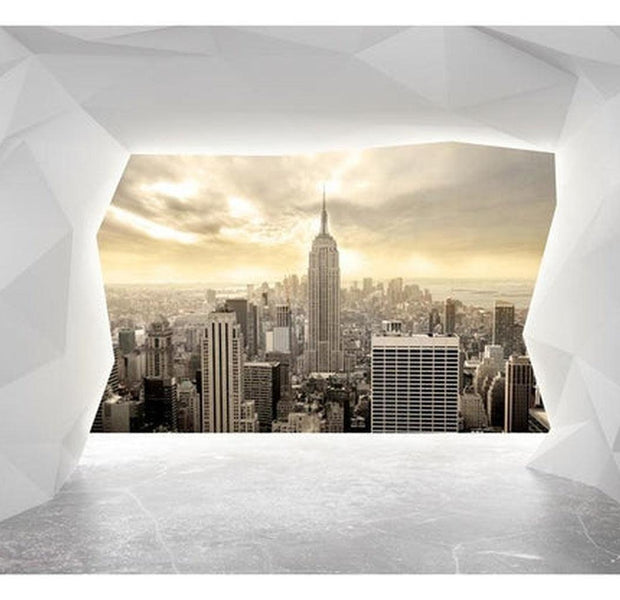 New York Wallpaper Wall Mural - NYC Through A Tunnel
