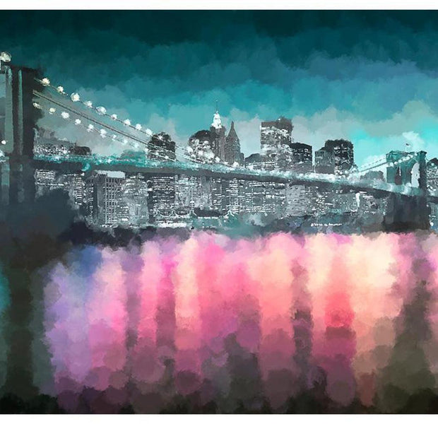 New York Wallpaper Wall Mural - Painted New York