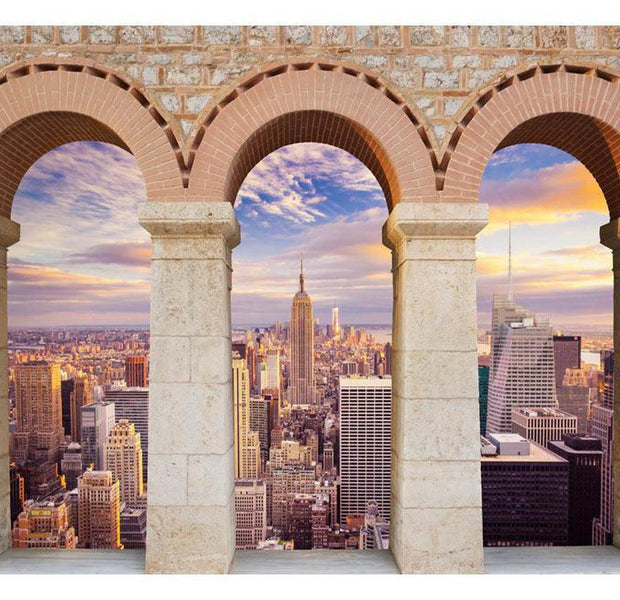 New York Wallpaper Wall Mural - Pillars Of The City