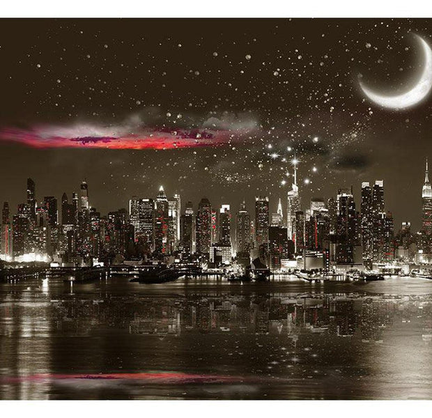 New York Wallpaper Wall Mural - Starry Night Over Ny