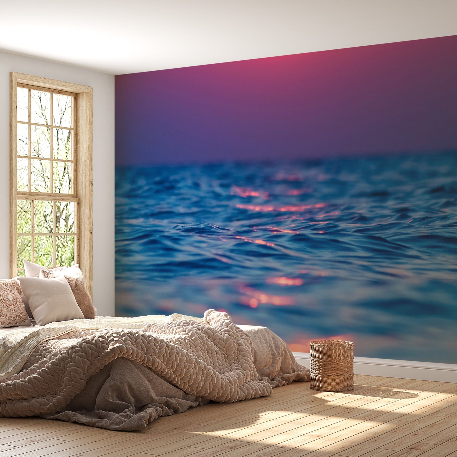 Ocean Wallpaper Wall Mural - Vibrant Sea in Gradients-Tiptophomedecor