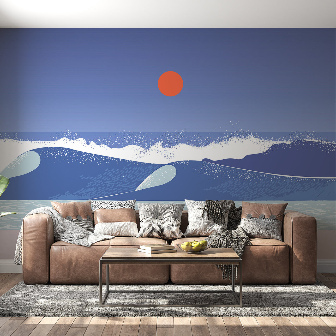 Peel & Stick Ocean Wall Mural - Sea Breeze - Removable Wall Decals-Tiptophomedecor