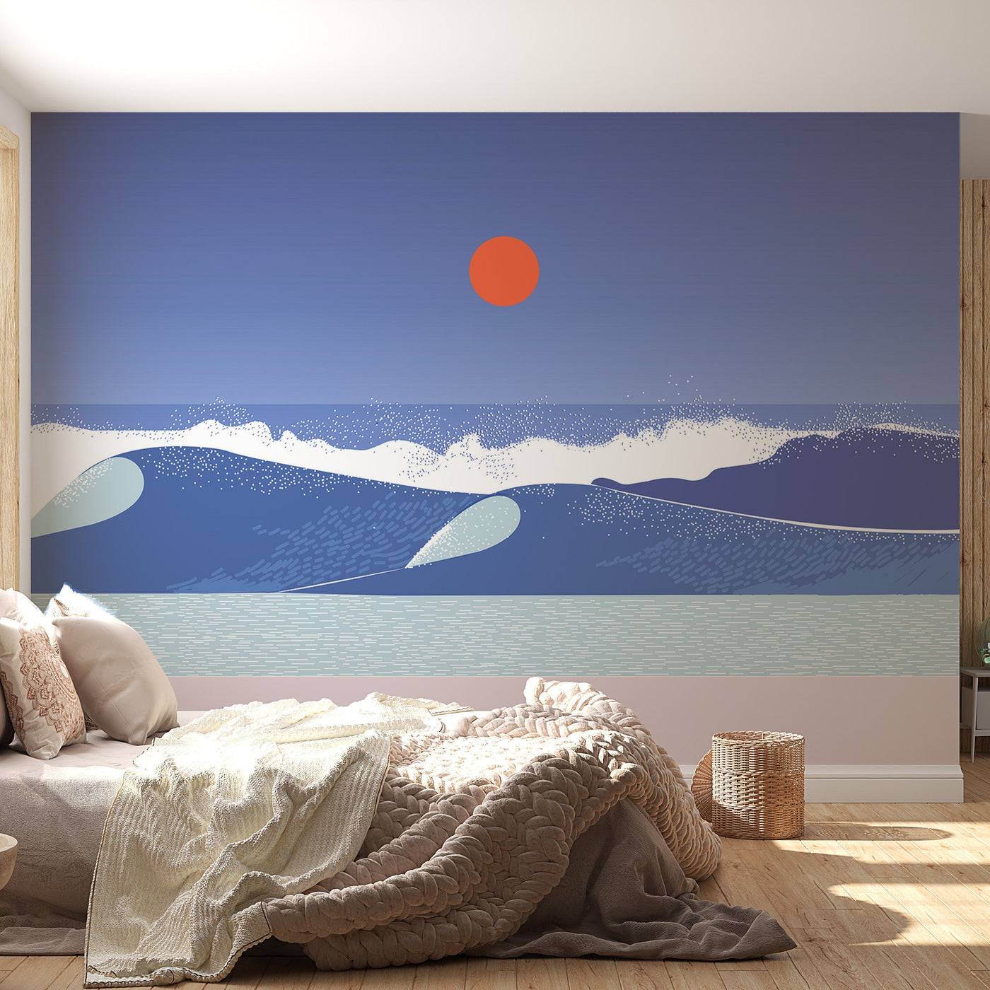 Peel & Stick Ocean Wall Mural - Sea Breeze - Removable Wall Decals-Tiptophomedecor