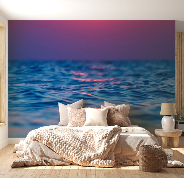 Peel & Stick Ocean Wall Mural - Vibrant Sea in Gradients