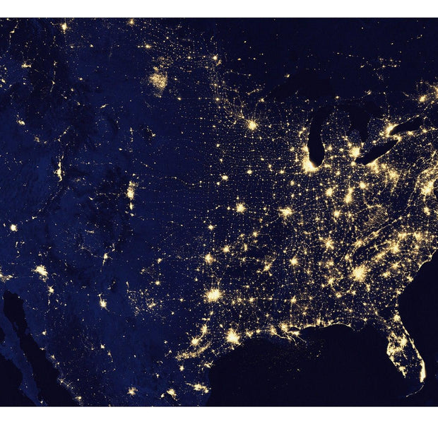 Peel & Stick Space Wall Mural - United States From Space