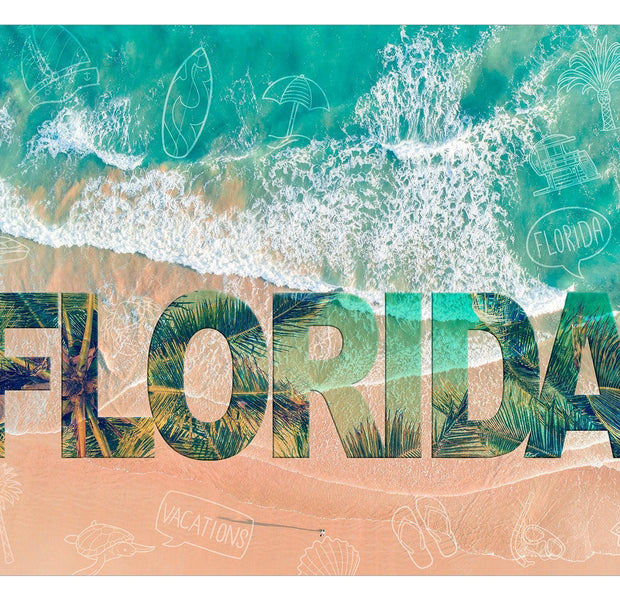 Peel & Stick Tropical Wall Mural - Florida Beach