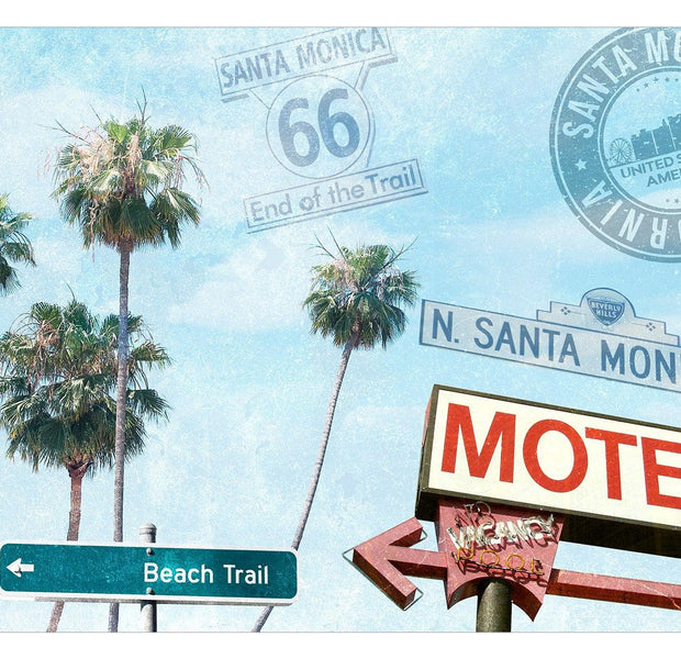 Peel & Stick Tropical Wall Mural - Santa Monica Collage