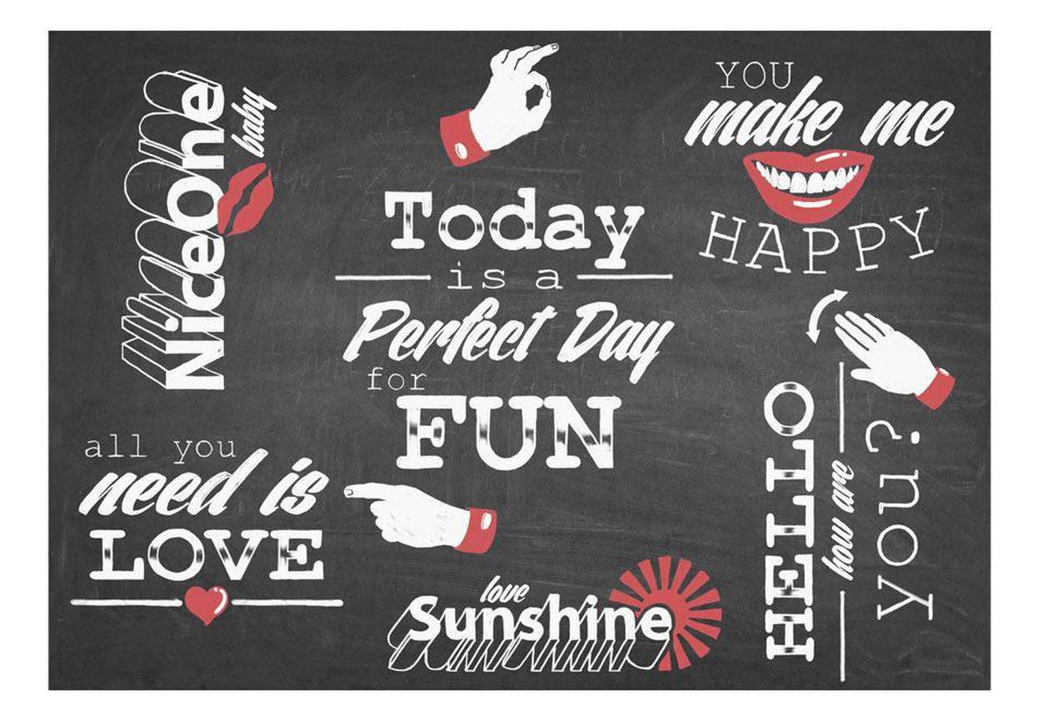 Quote Wallpaper Wall Mural - Perfect Day