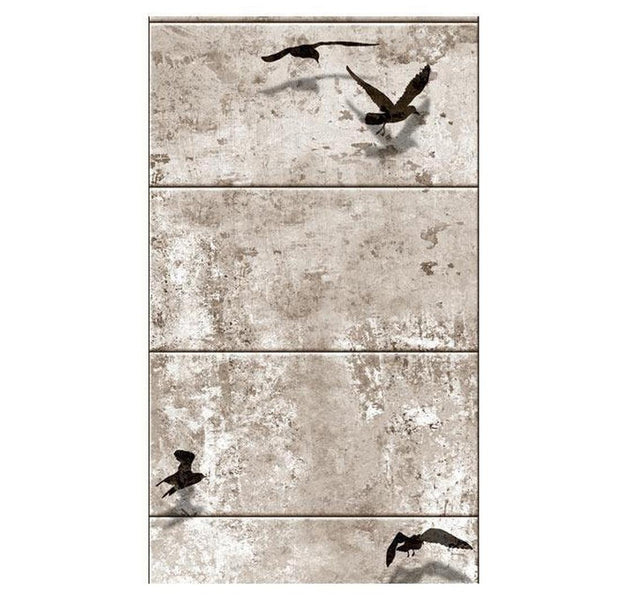 Repeating Wallpaper Roll - Bird Migrations - 32.8'L x 19.7"W