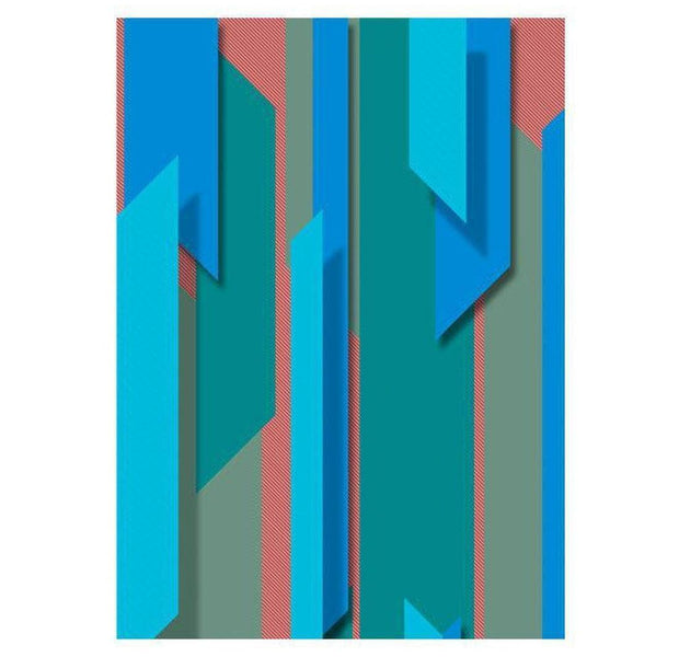 Repeating Wallpaper Roll - Blue Lagoon - 32.8'L x 19.7"W