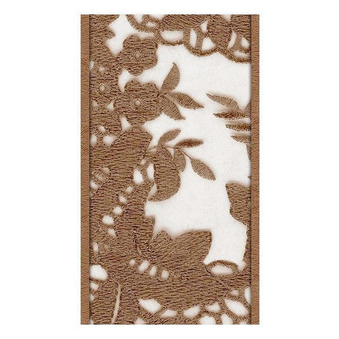 Repeating Wallpaper Roll - Brown Grace - 32.8'L x 19.7"W