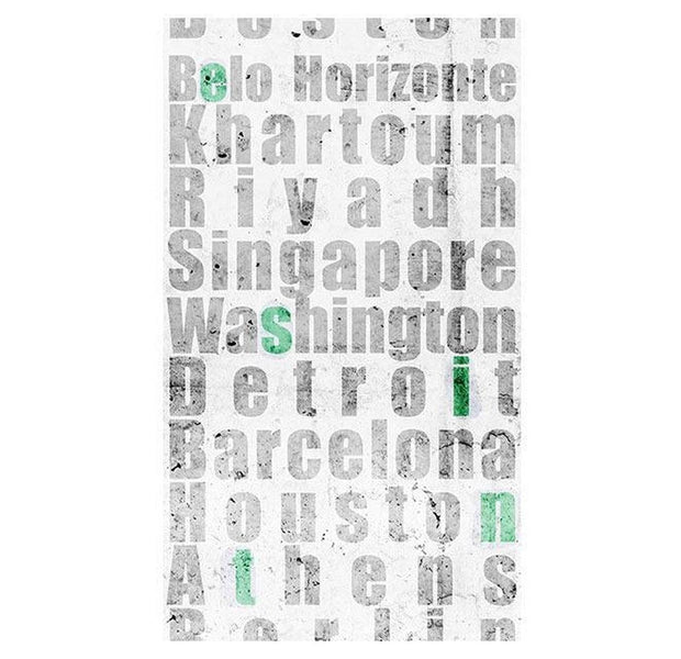 Repeating Wallpaper Roll - Ciudades Del Mundo - 32.8'L x 19.7"W