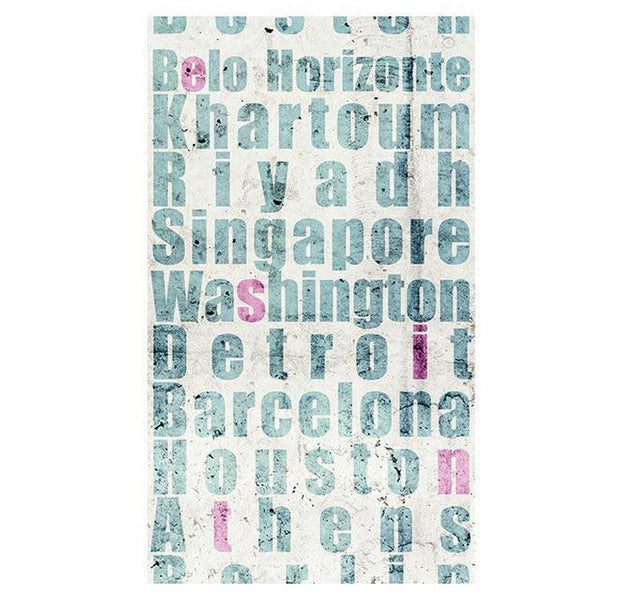 Repeating Wallpaper Roll - Concrete Cities - 32.8'L x 19.7"W