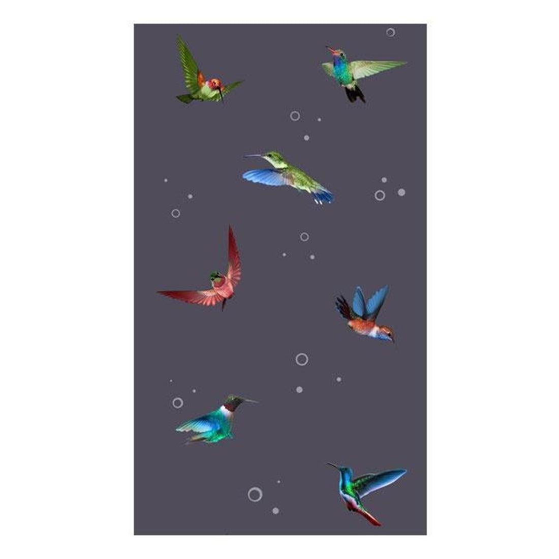 Repeating Wallpaper Roll - Flight Of Hummingbirds - 32.8'L x 19.7"W