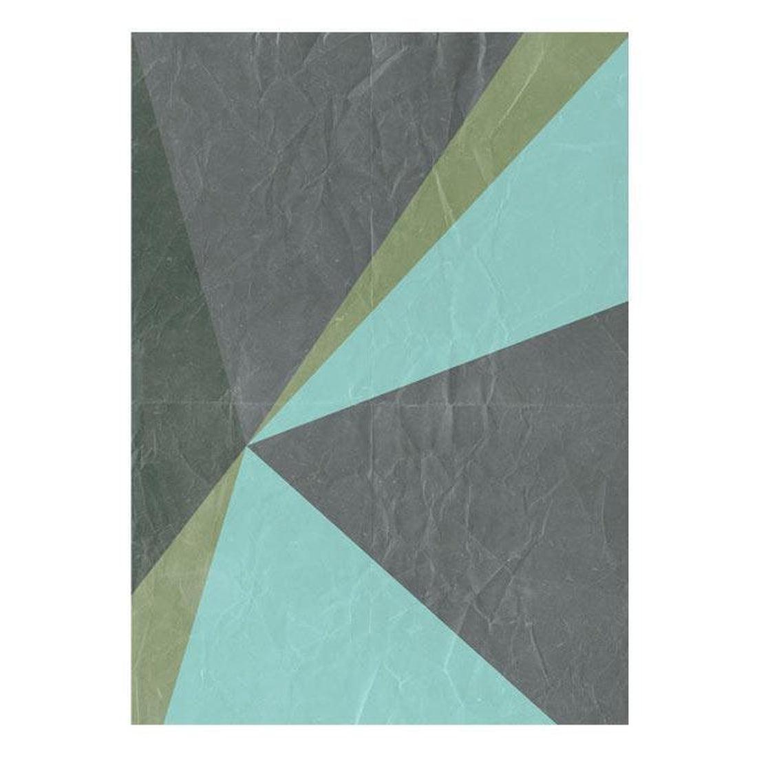 Repeating Wallpaper Roll - Gray Triangles - 32.8'L x 19.7"W