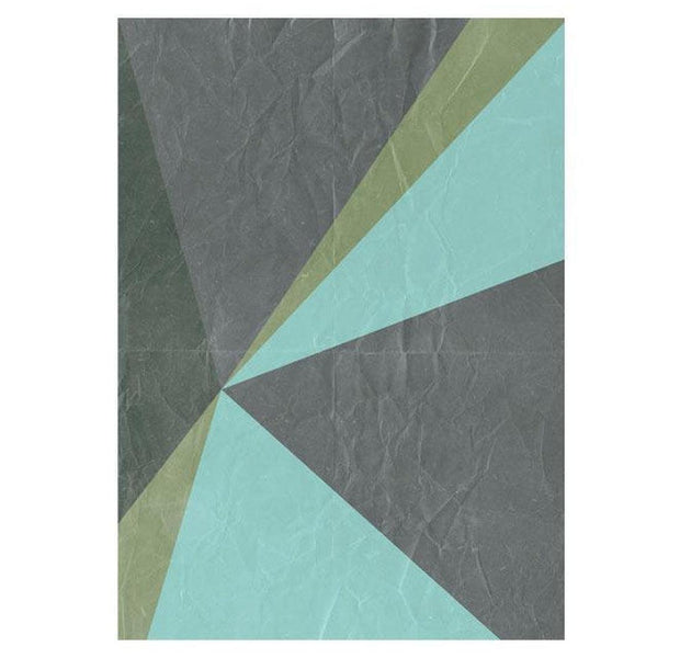 Repeating Wallpaper Roll - Gray Triangles - 32.8'L x 19.7"W