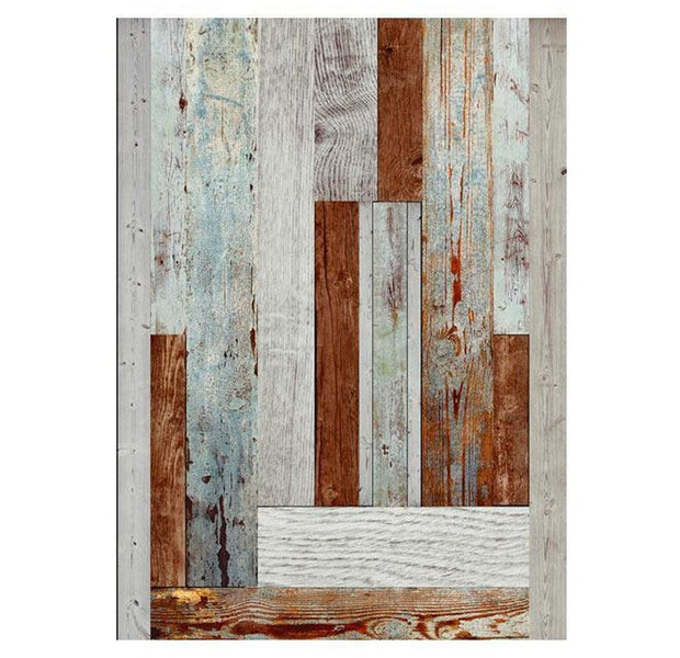 Repeating Wallpaper Roll - Labyrinth Of Wooden Planks - 32.8'L x 19.7"W